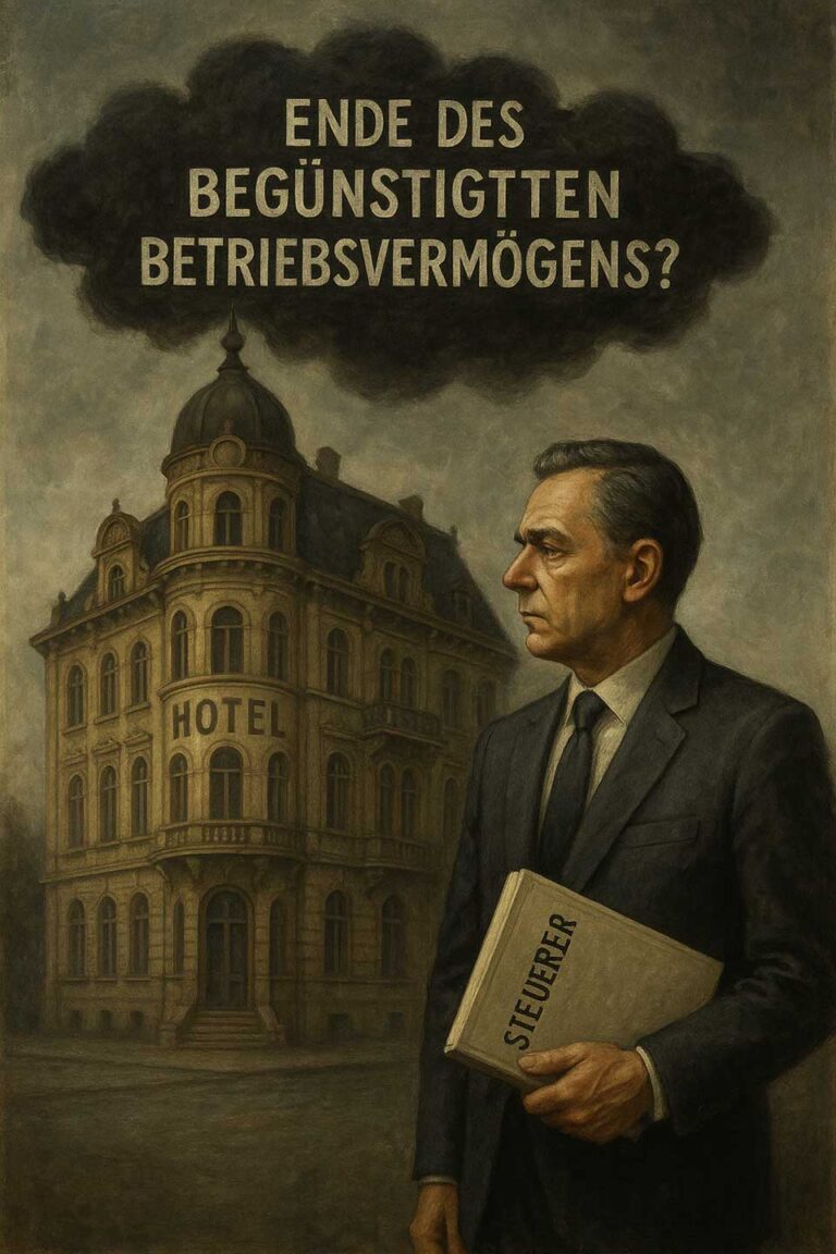 Teaserbild: Das Ende des begünstigten Betriebsvermögens bei Hotelbetrieben?